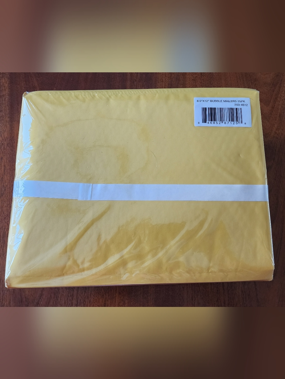 8.5x12" Bubble Wrap Mailing Envelopes - 25-Pack Peel-off seal, Yellow, NEW!!